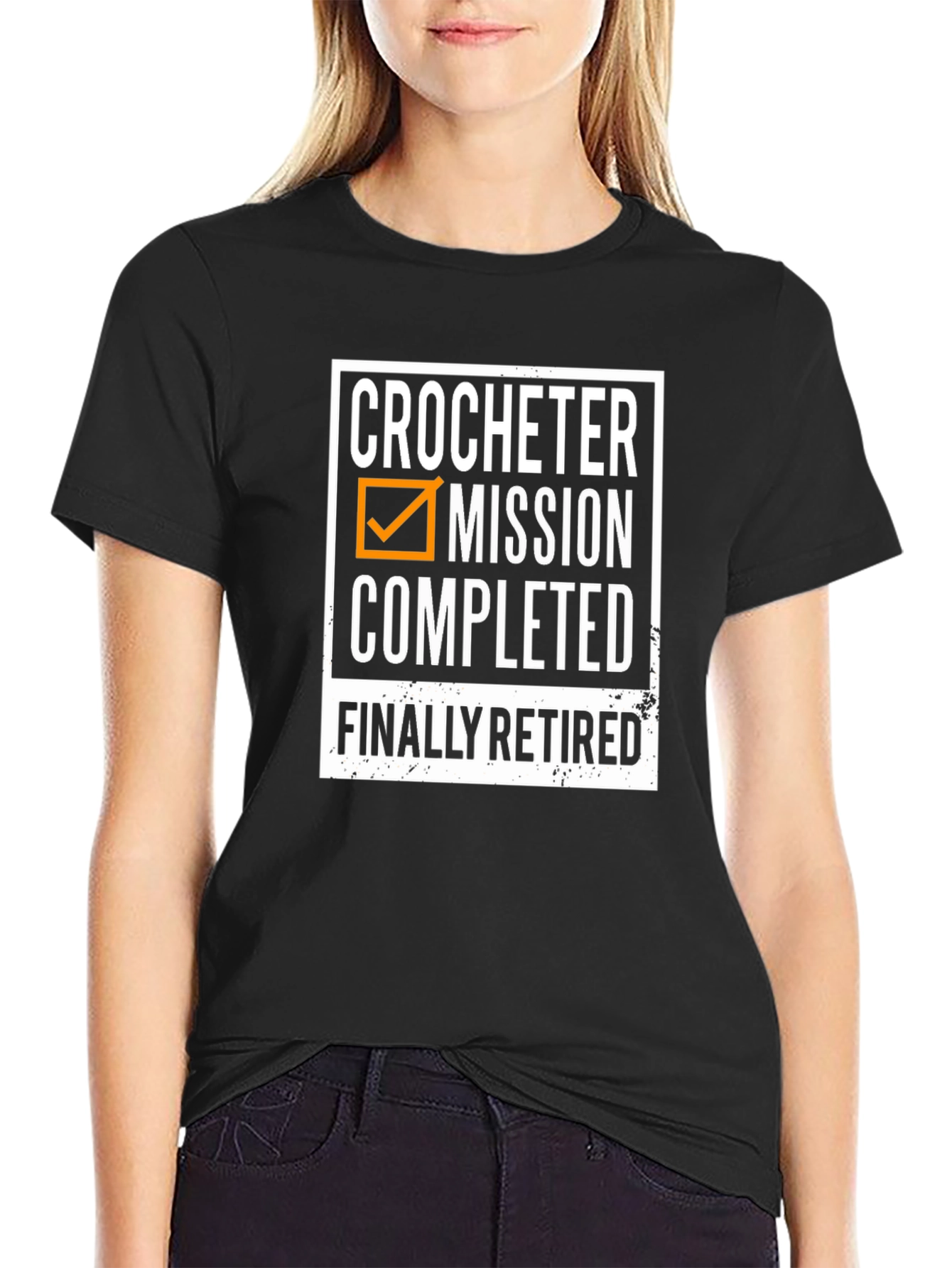 Crocheter Mission Completed Retired T-Shirt