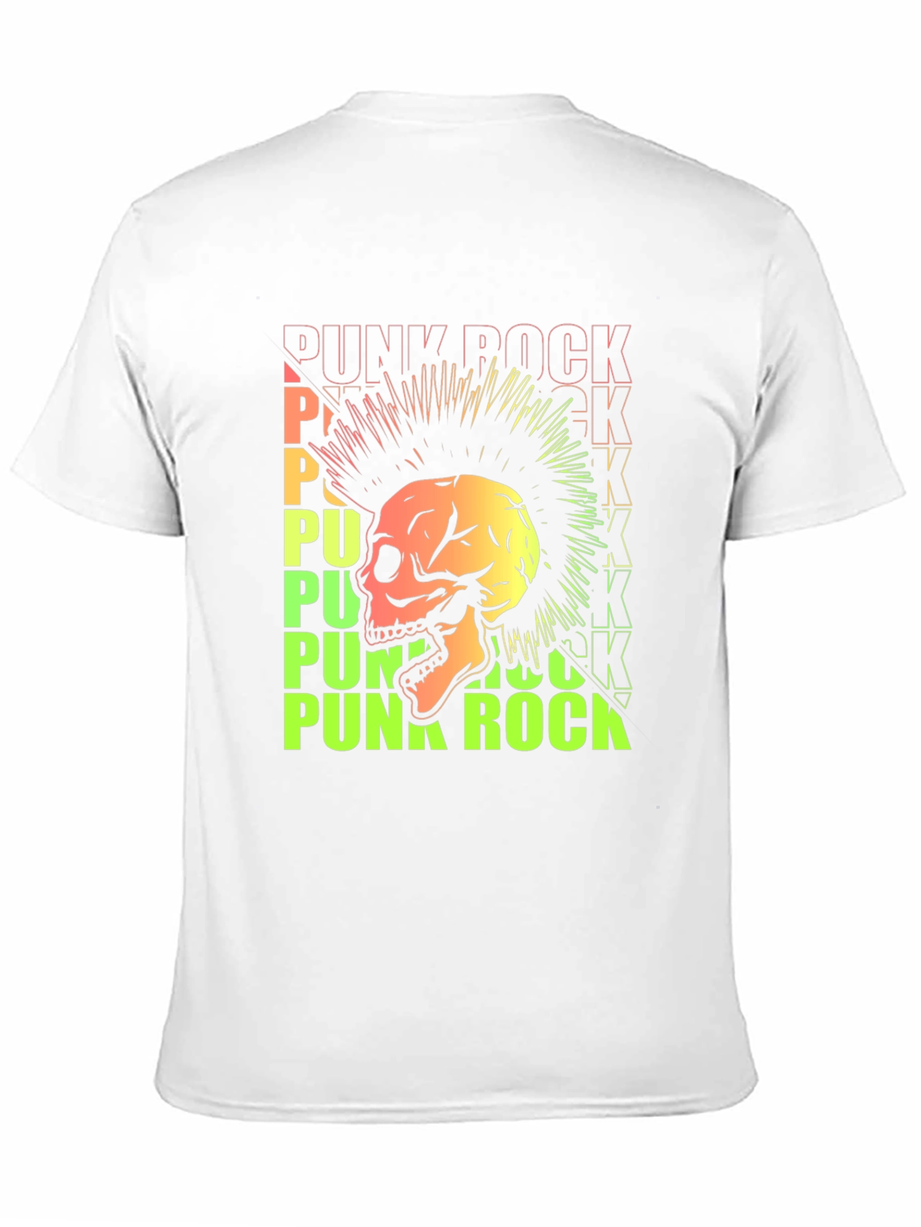 Punk Rock Skull Graphic Tee - Edgy Style
