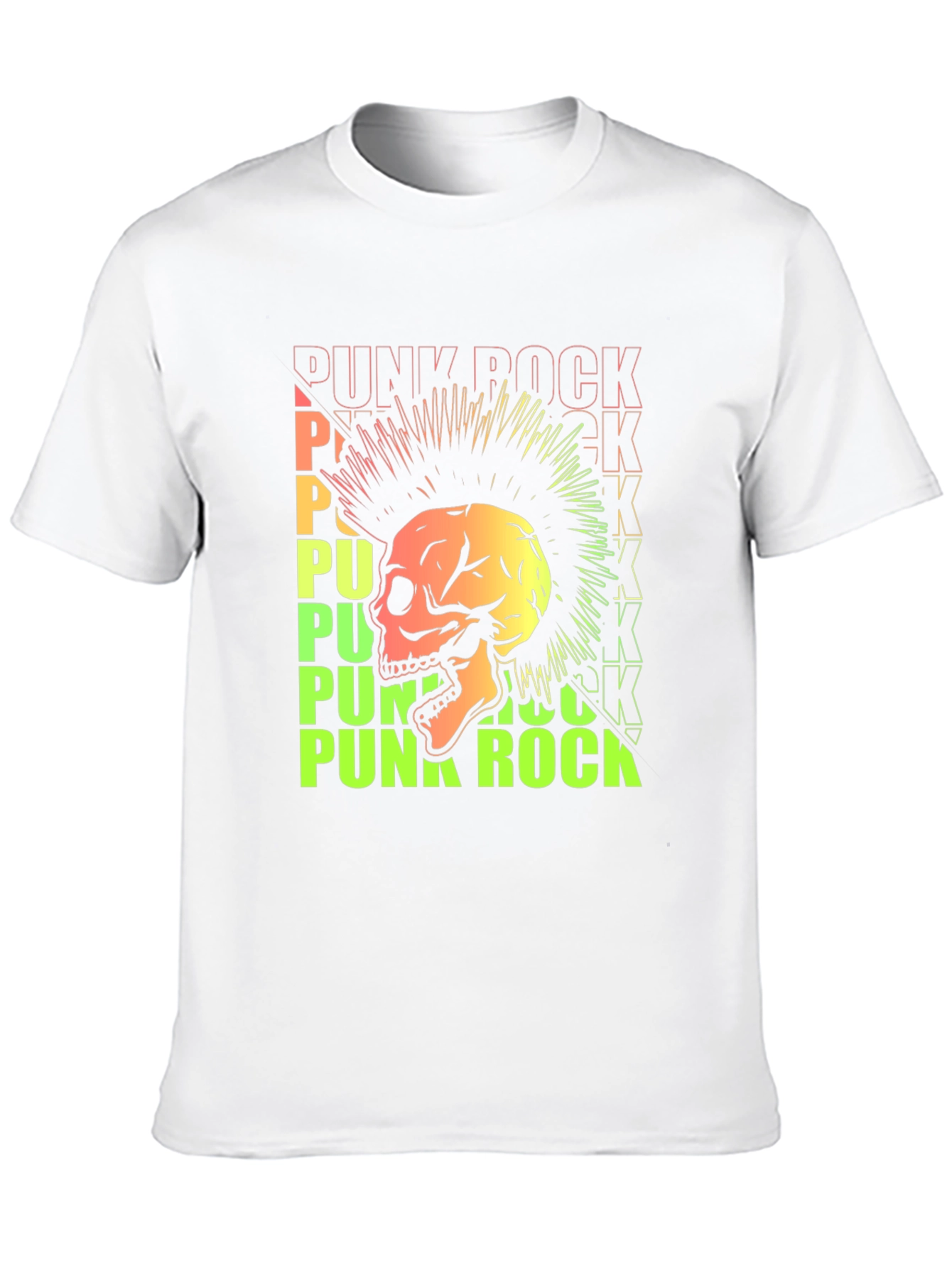 Punk Rock Skull Graphic Tee - Edgy Style