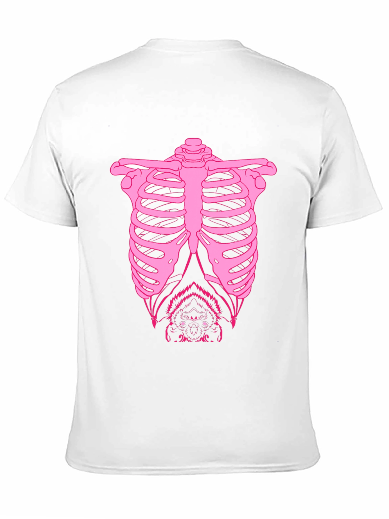 Bat Ribcage Graphic Tee - Black