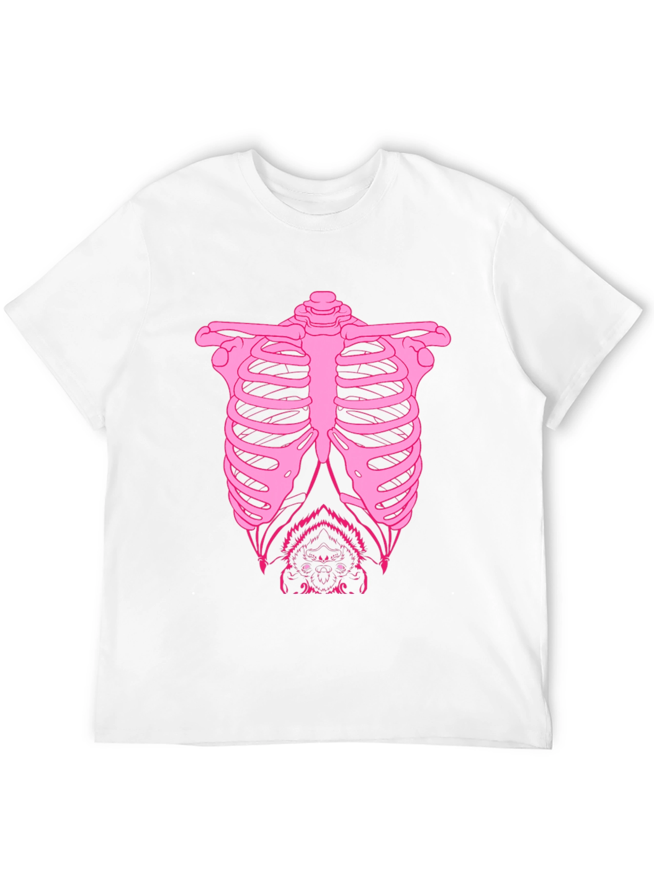 Bat Ribcage Graphic Tee - Black