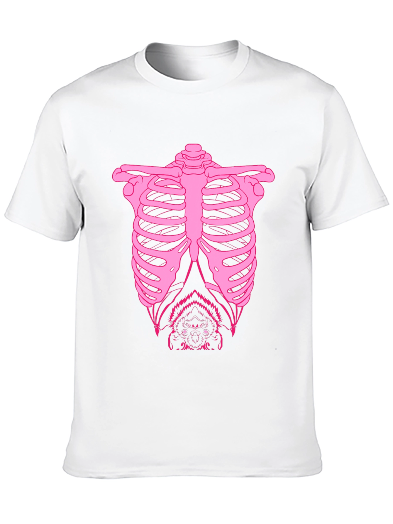 Bat Ribcage Graphic Tee - Black