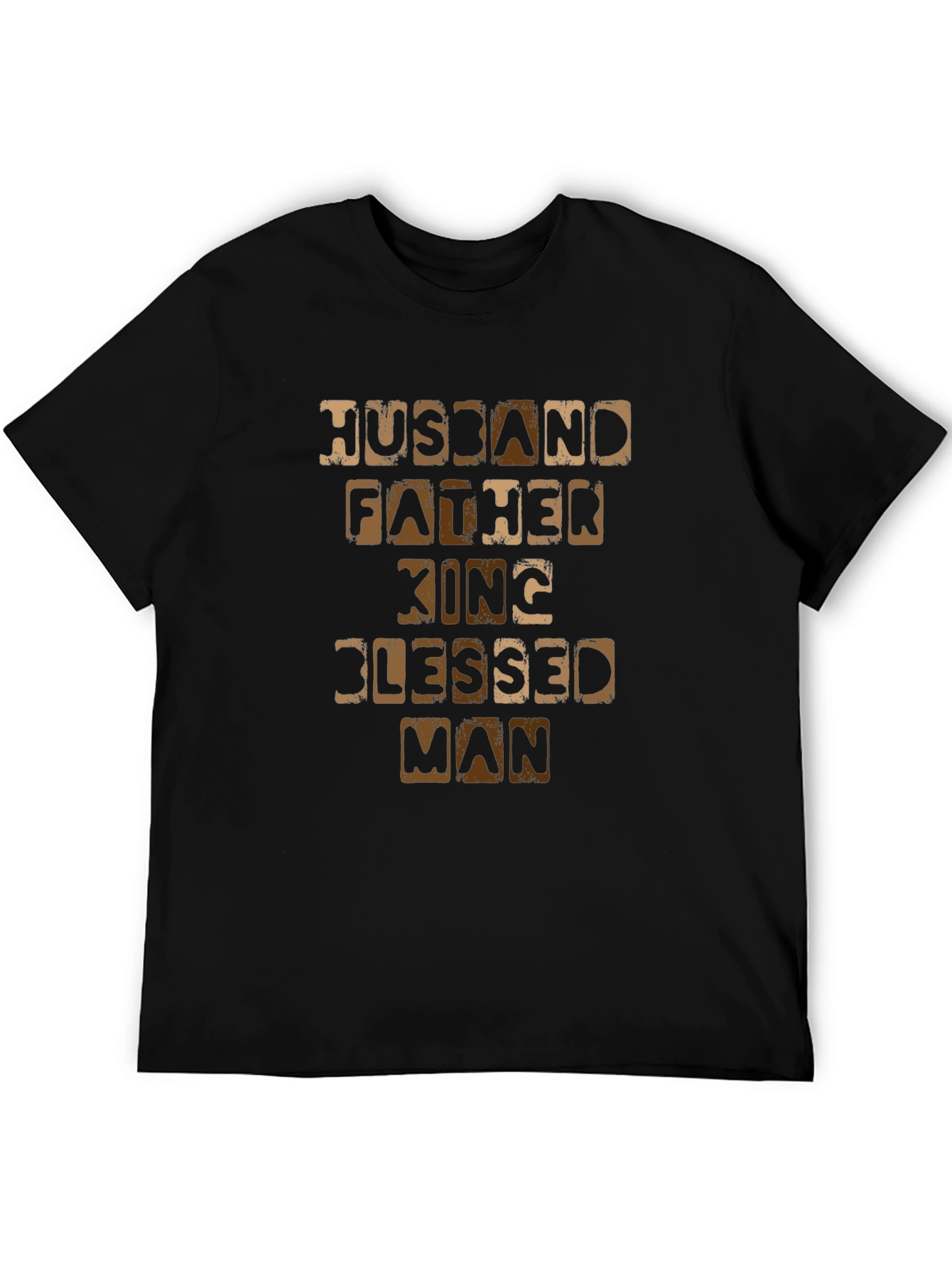 Husband Father King Blessed Man T-Shirt