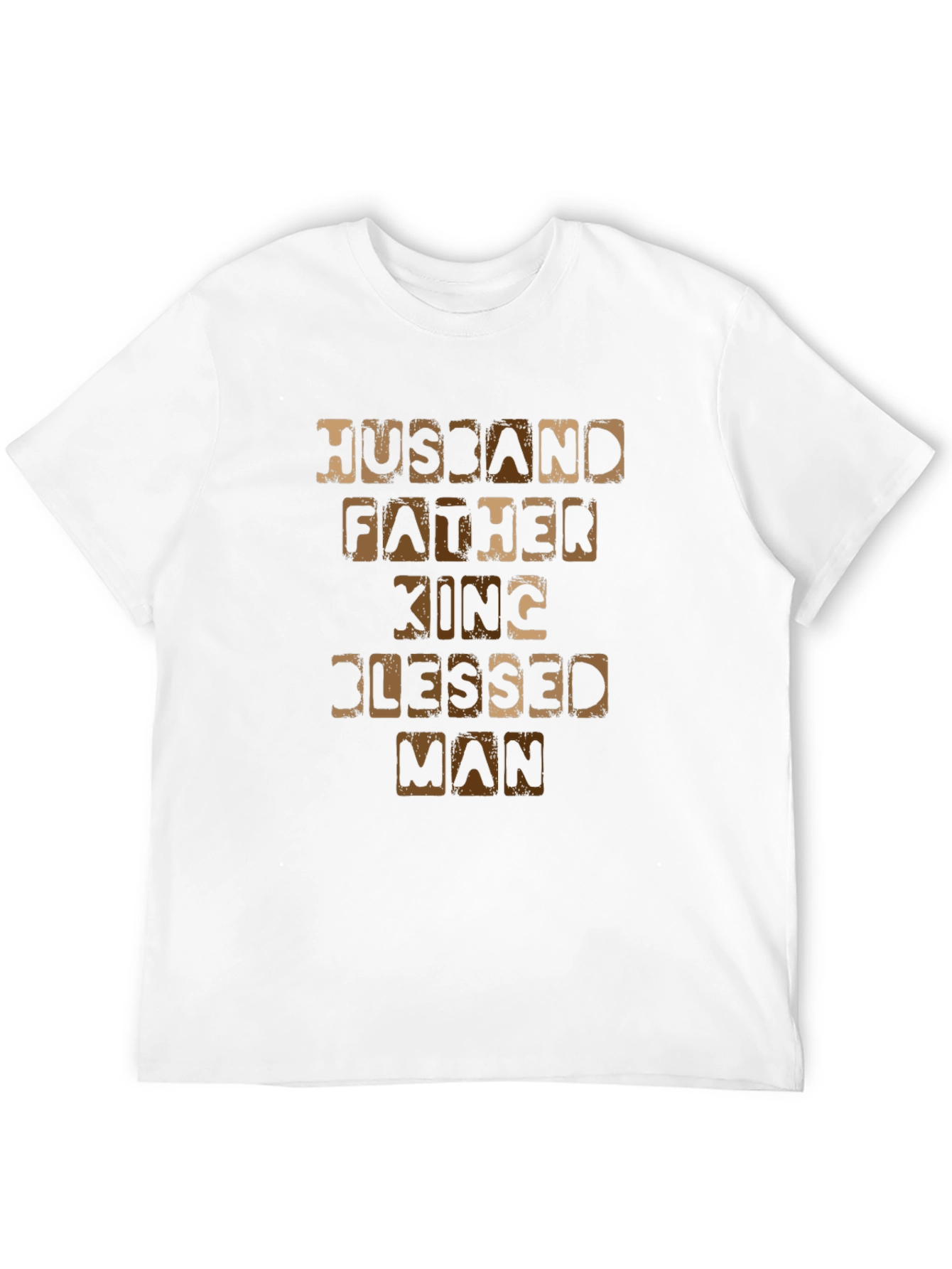 Husband Father King Blessed Man T-Shirt
