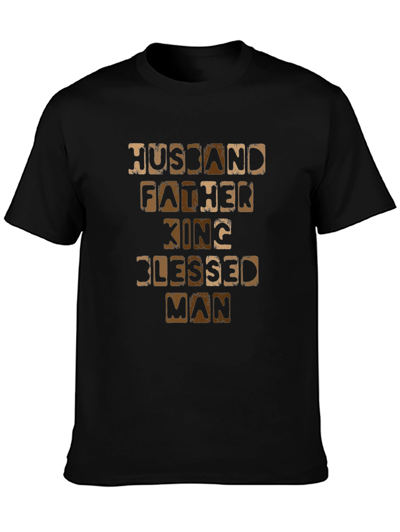 Husband Father King Blessed Man T-Shirt