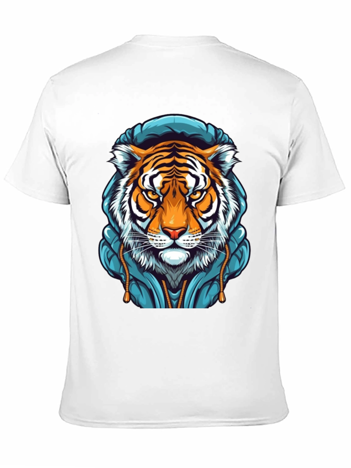 Tiger Hoodie T-Shirt - Cool Graphic Tee