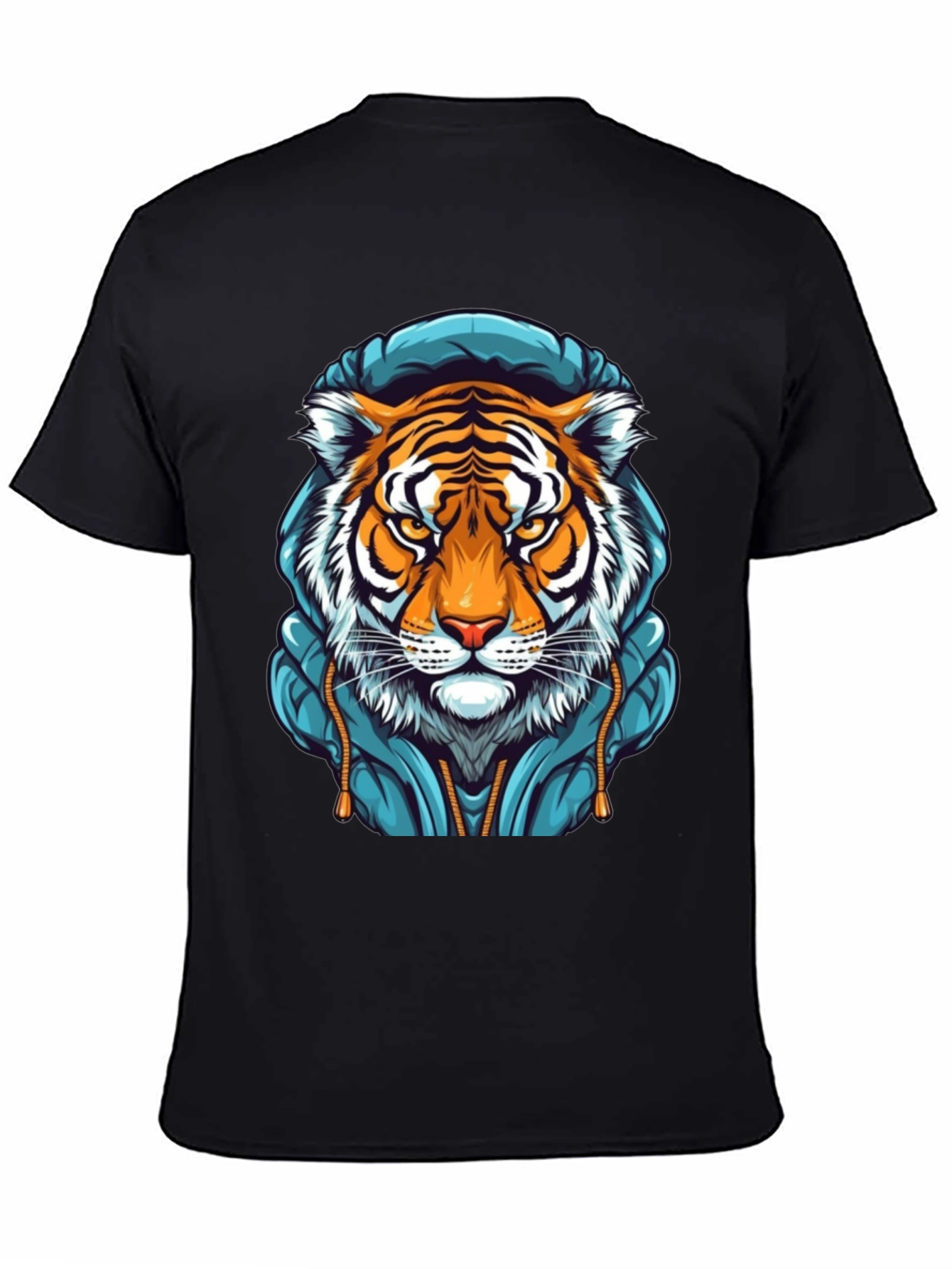 Tiger Hoodie T-Shirt - Cool Graphic Tee