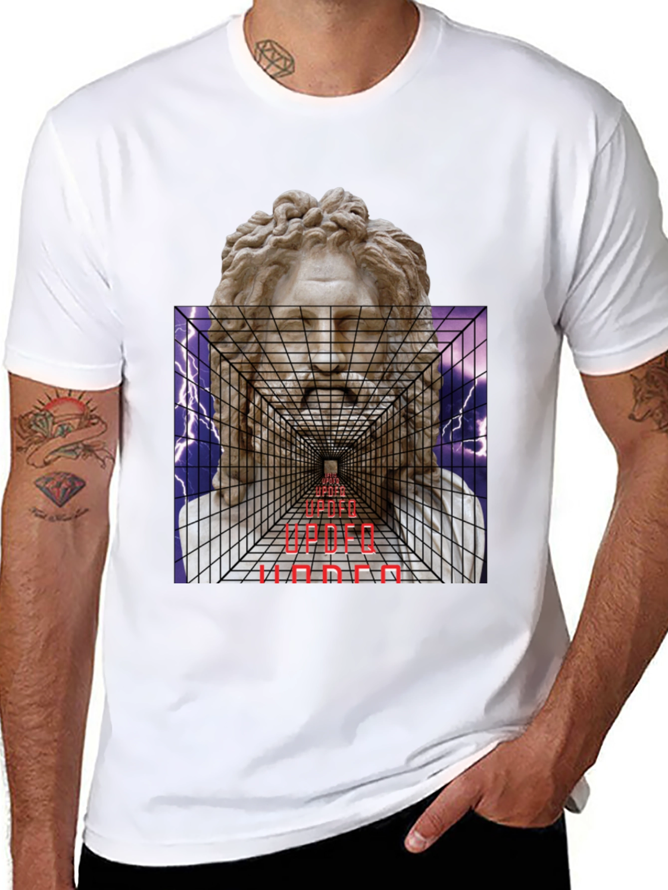 Ancient God T-Shirt - Vaporwave Design