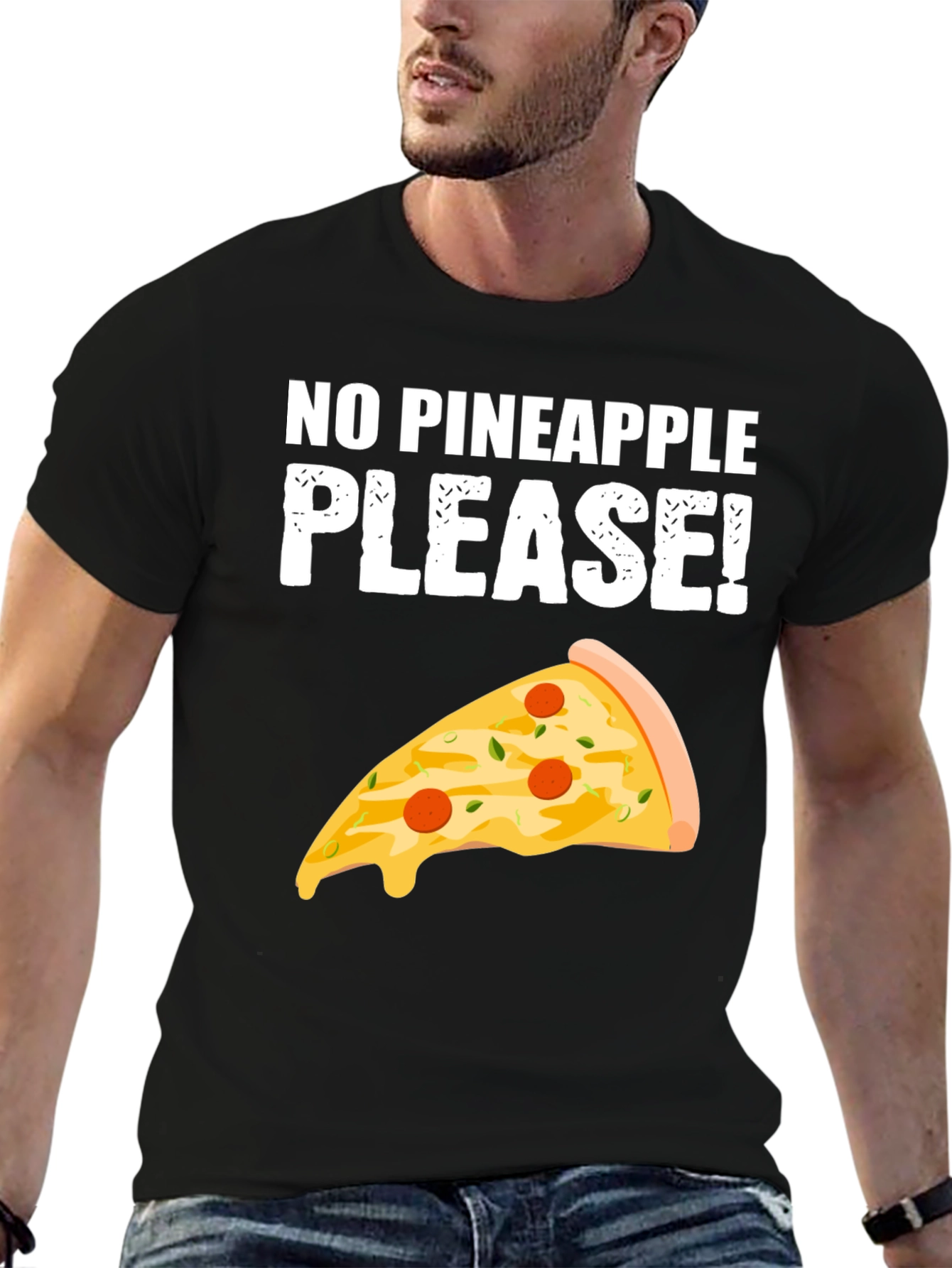 No Pineapple Please! Pizza T-Shirt