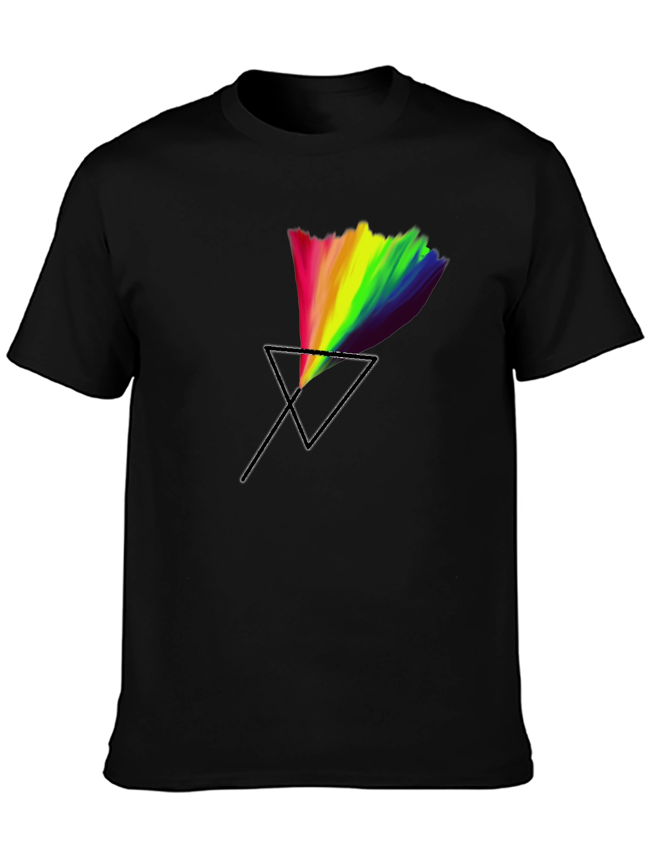 Prism Graphic Tee - Black Cotton Blend
