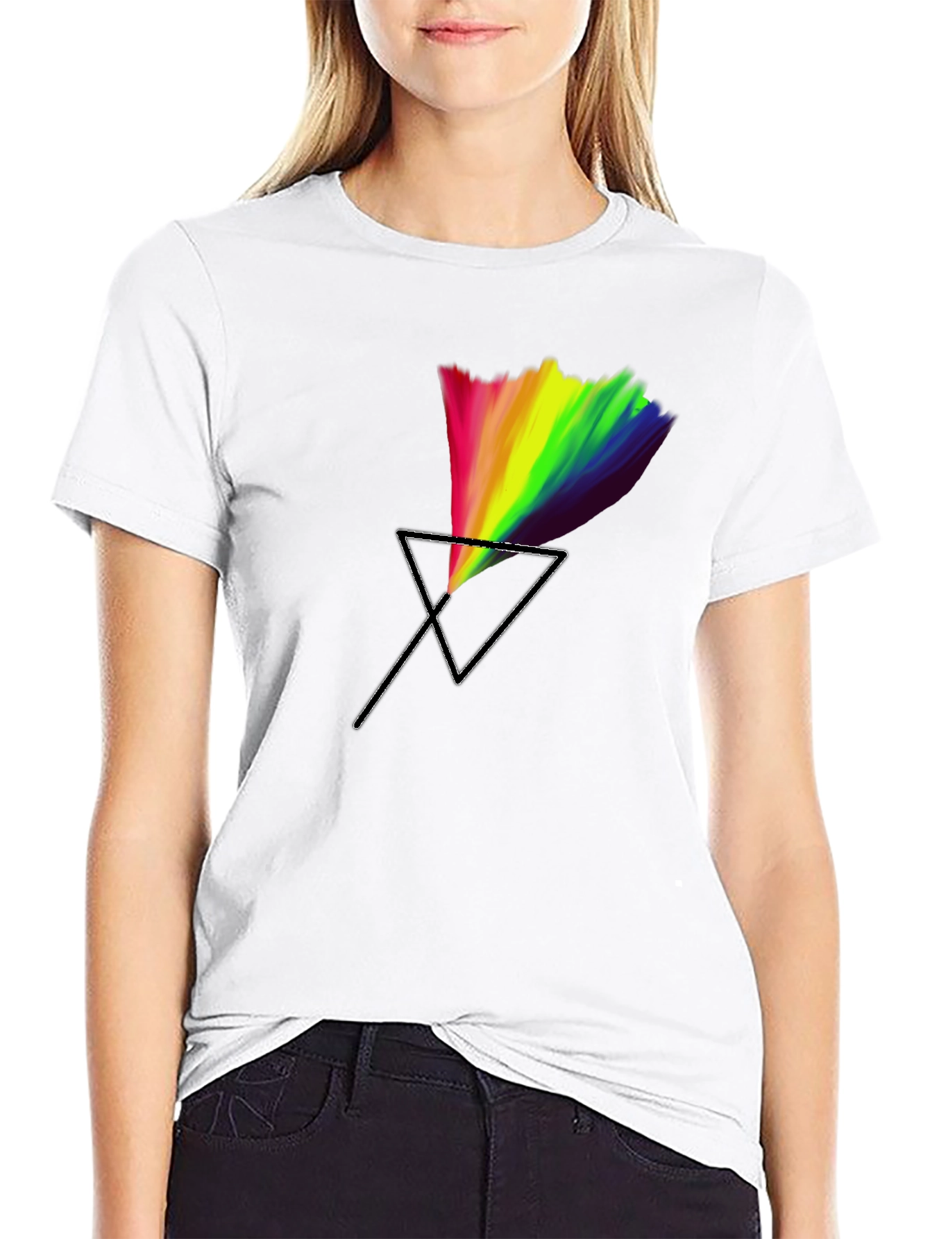Prism Graphic Tee - Black Cotton Blend