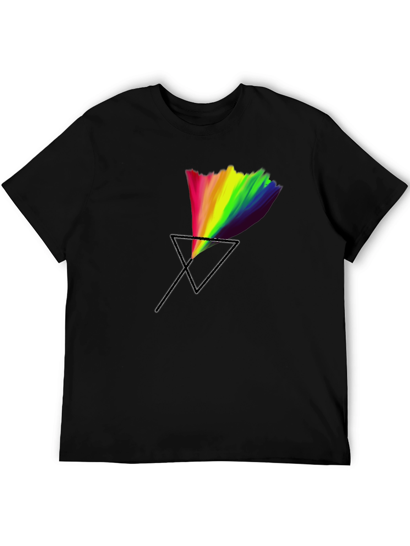 Prism Graphic Tee - Black Cotton Blend