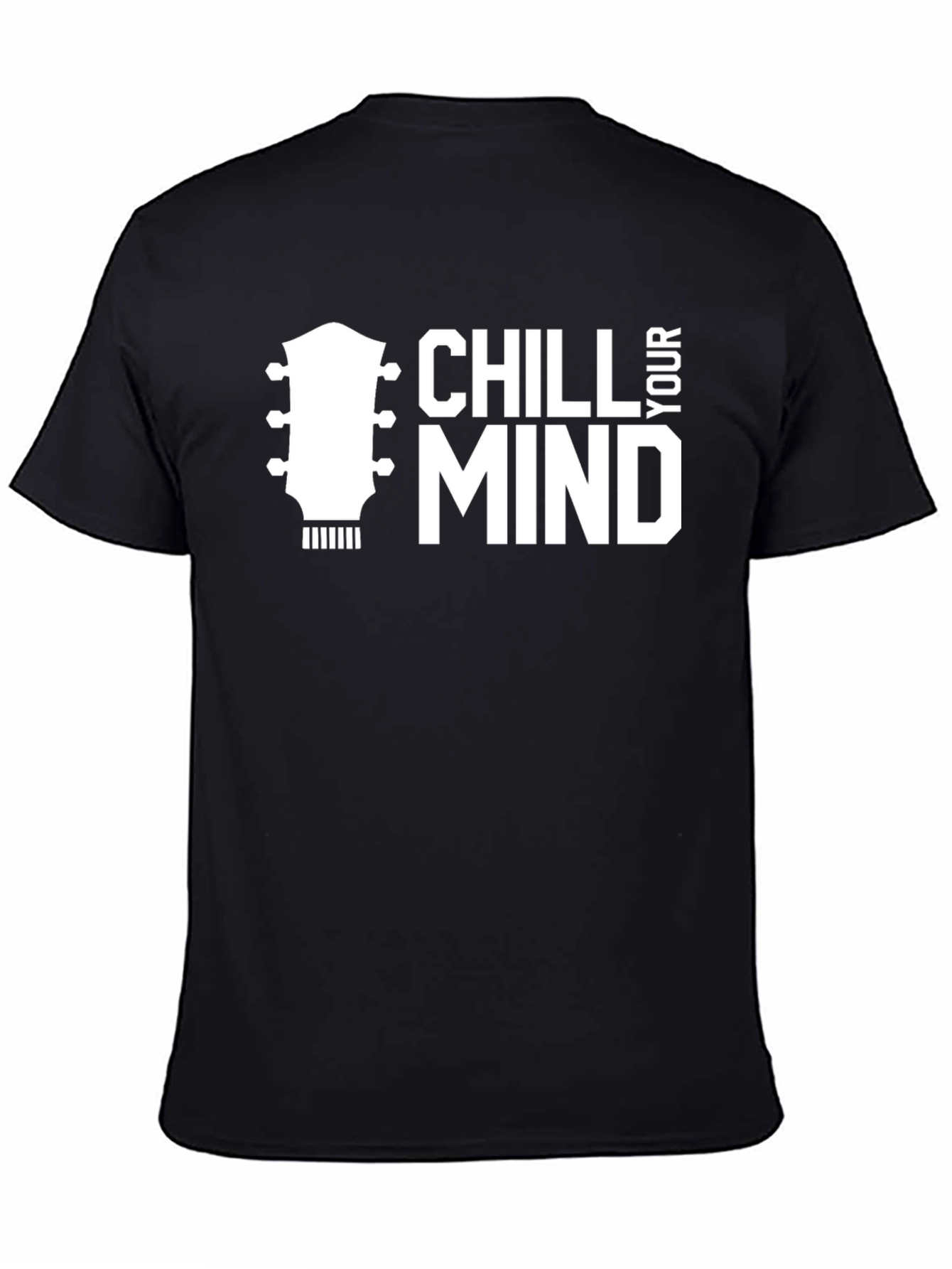 Chill Your Mind Guitar T-Shirt - Black