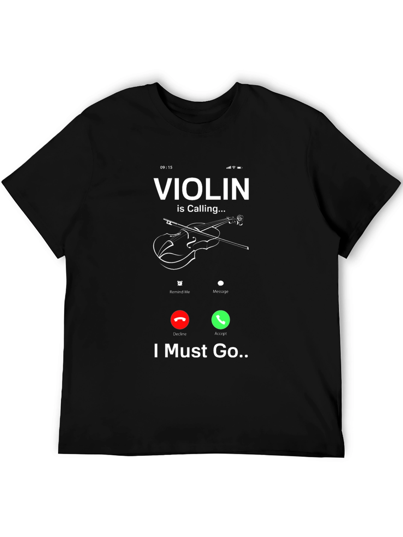 Violin is Calling Funny Music T-Shirt