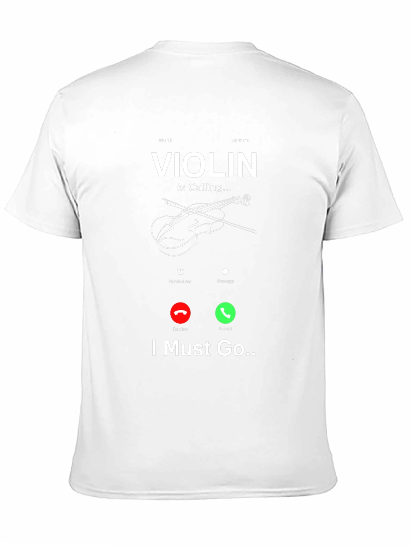 Violin is Calling Funny Music T-Shirt