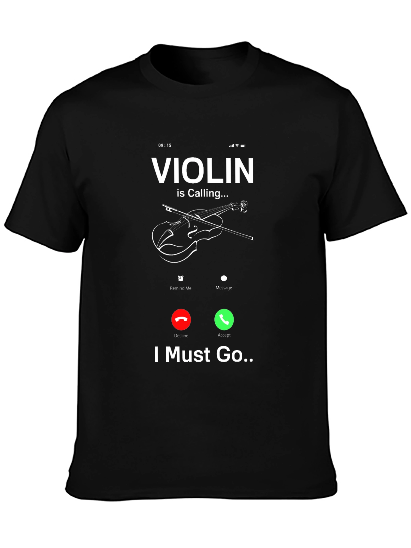 Violin is Calling Funny Music T-Shirt