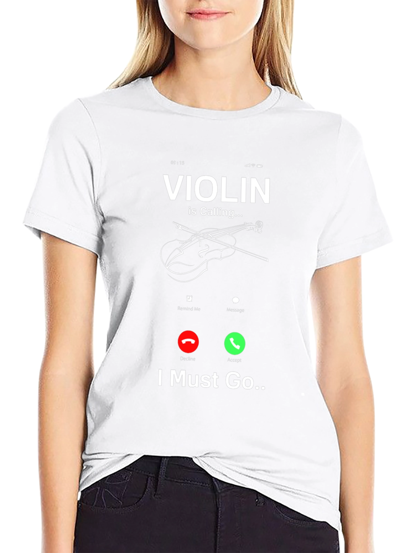 Violin is Calling Funny Music T-Shirt