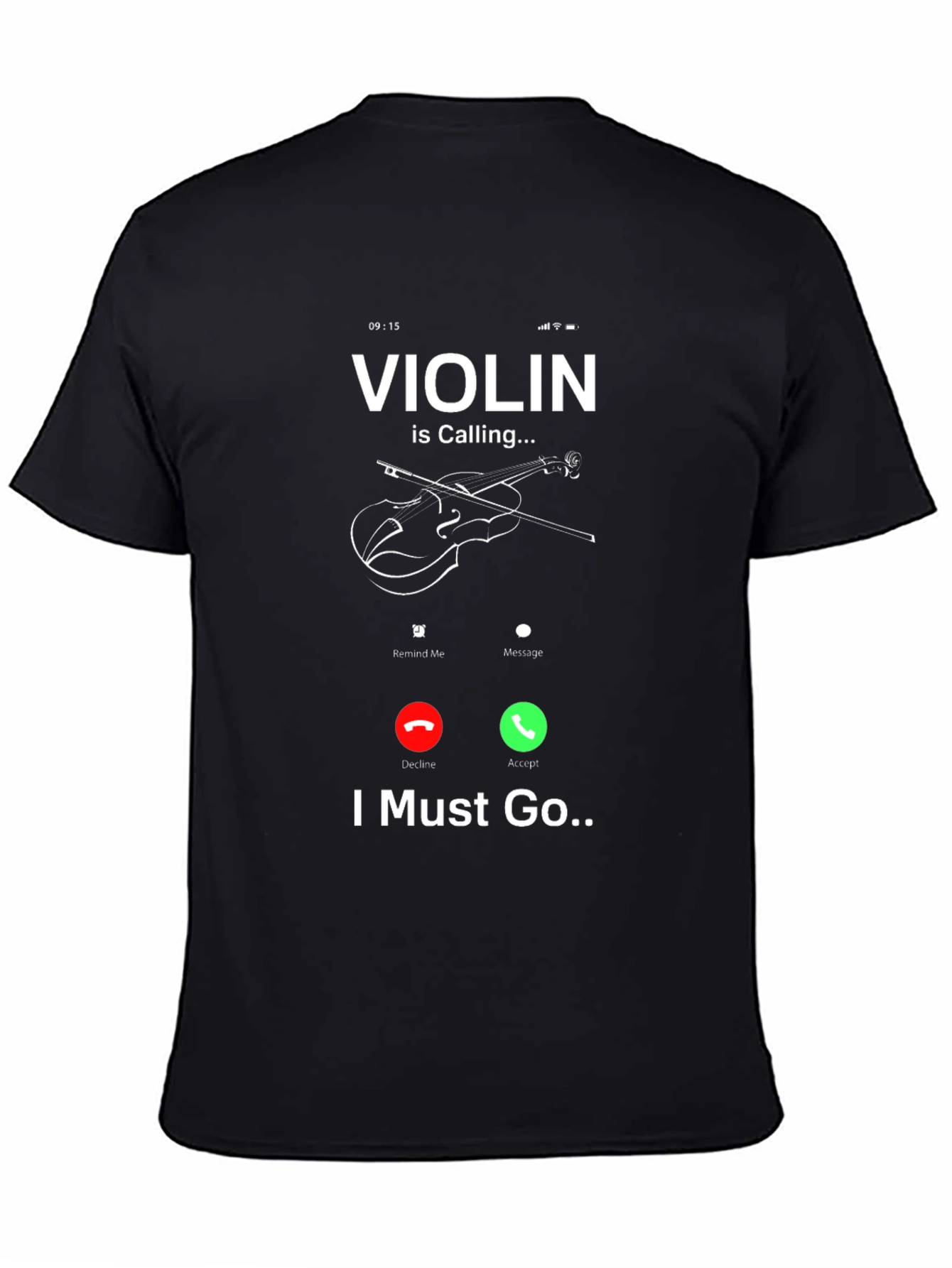Violin is Calling Funny Music T-Shirt