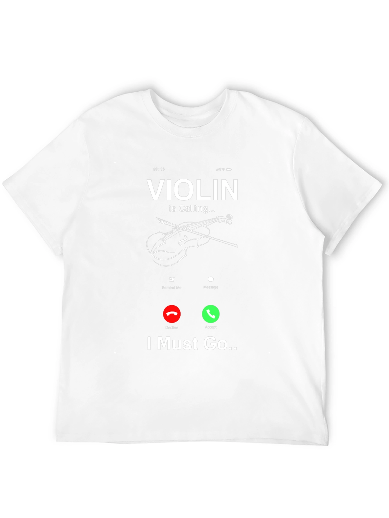 Violin is Calling Funny Music T-Shirt