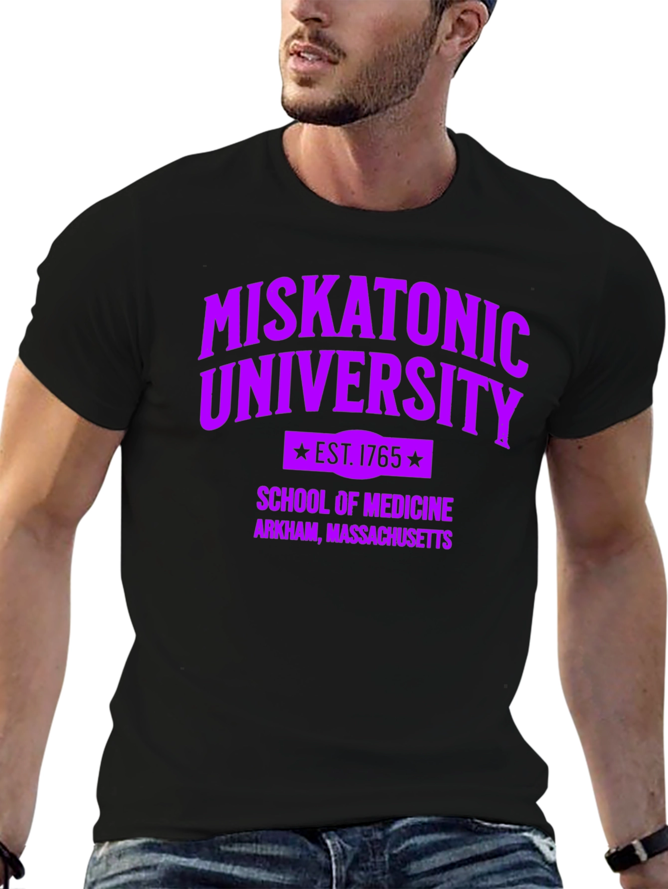 Miskatonic University School of Medicine Black T-Shirt