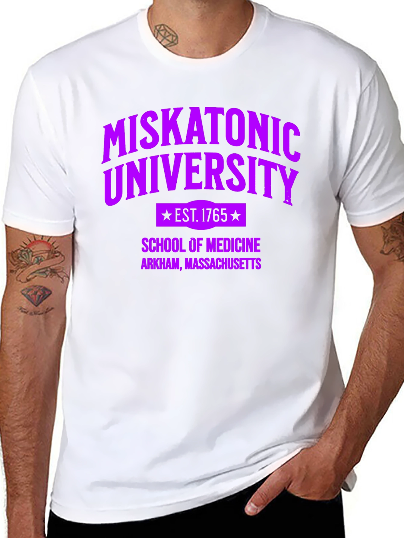 Miskatonic University School of Medicine Black T-Shirt