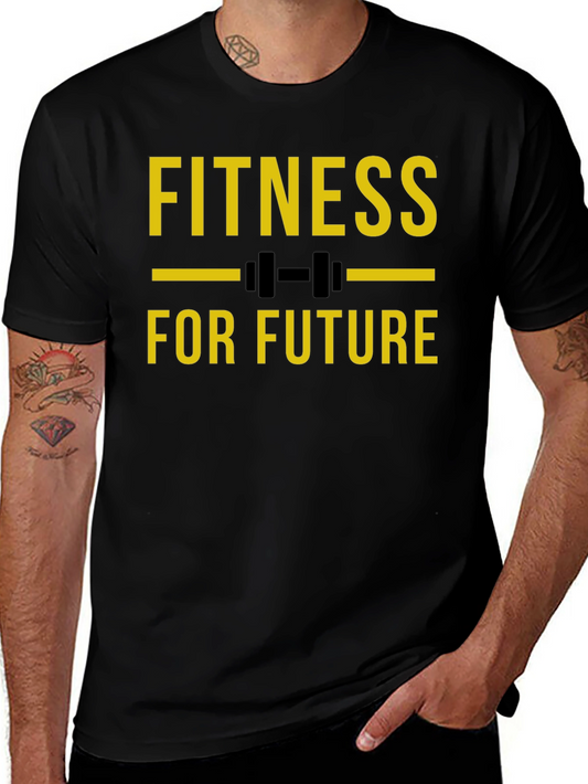 Fitness For Future Graphic Tee - Gym Motivation Shirt