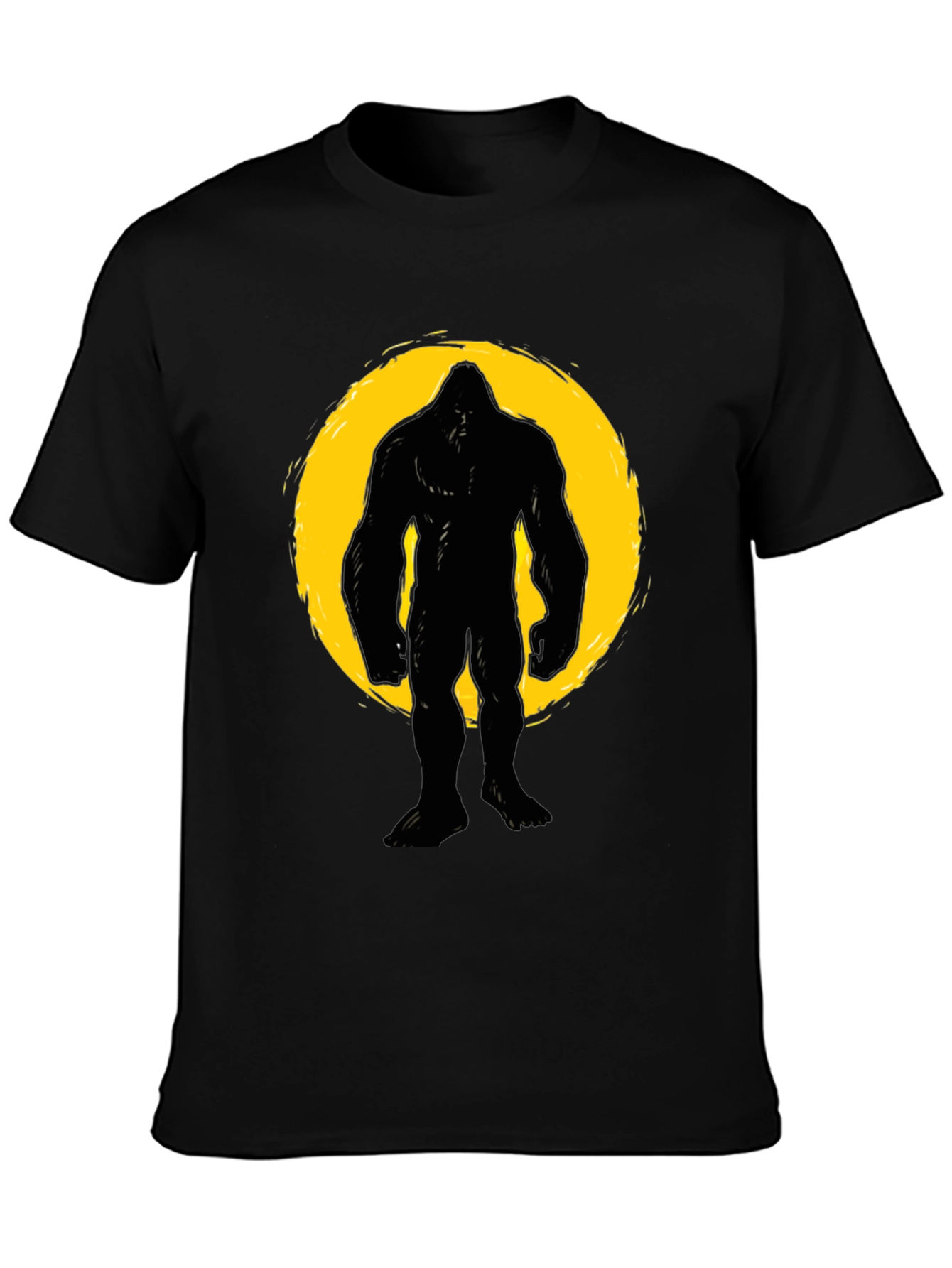 Bigfoot Silhouette T-Shirt - Black Graphic Tee