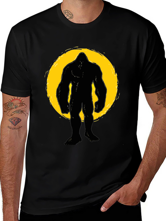Bigfoot Silhouette T-Shirt - Black Graphic Tee