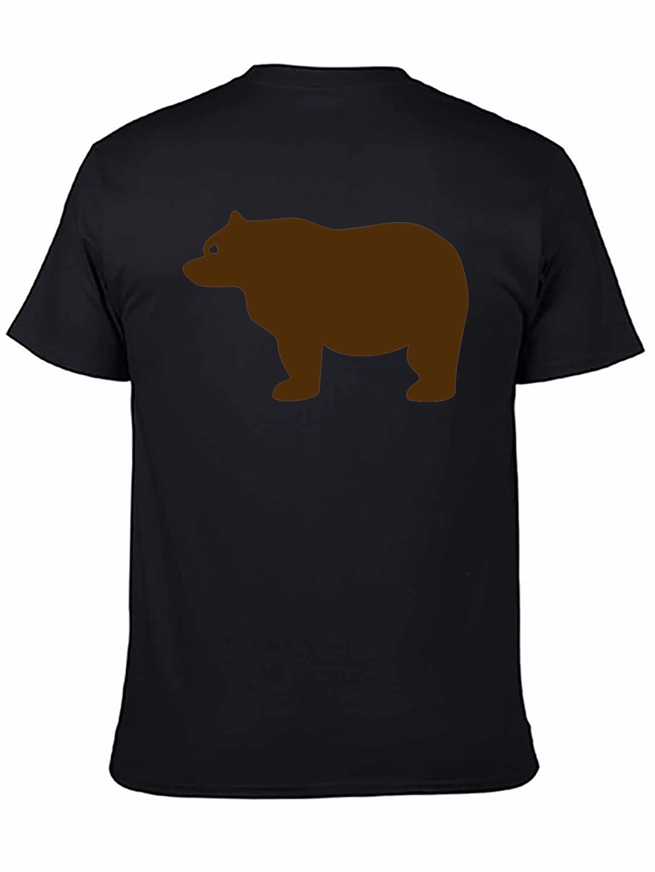 Mens Black Bear Graphic Tee - Casual Style