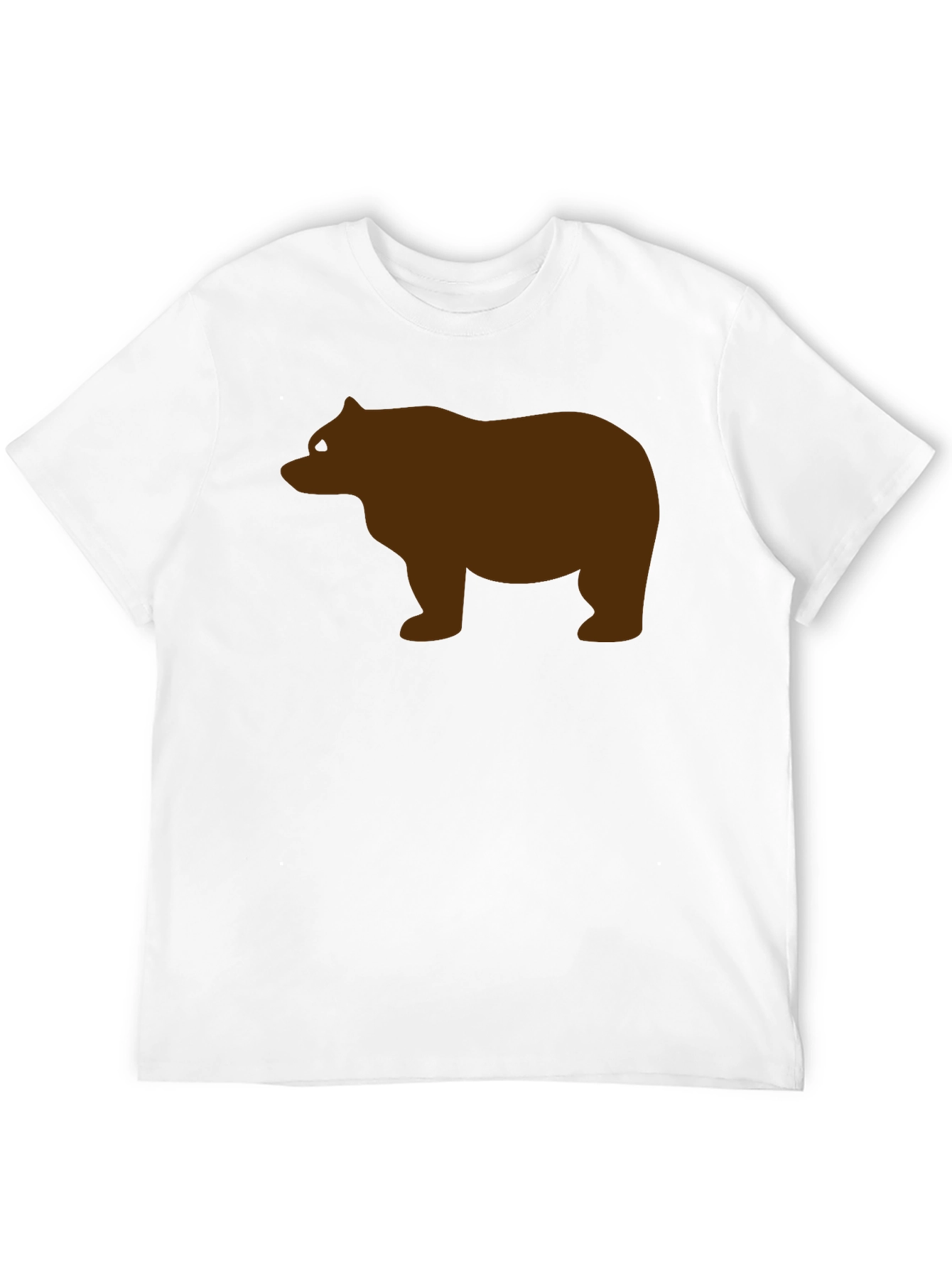 Mens Black Bear Graphic Tee - Casual Style
