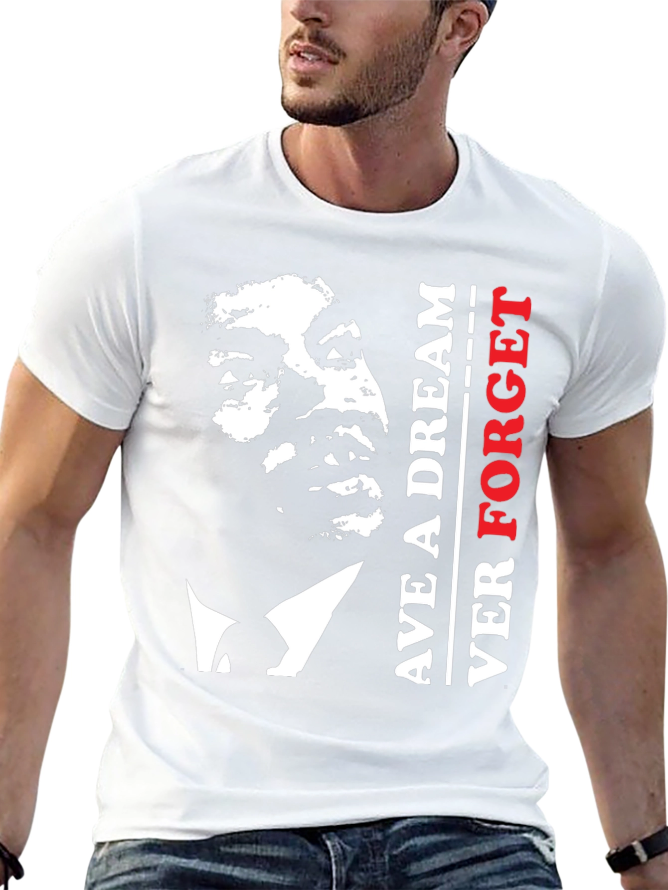 Martin Luther King Jr. Never Forget Black T-Shirt