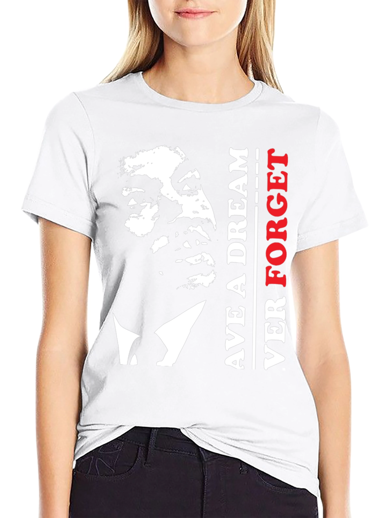 Martin Luther King Jr. Never Forget Black T-Shirt