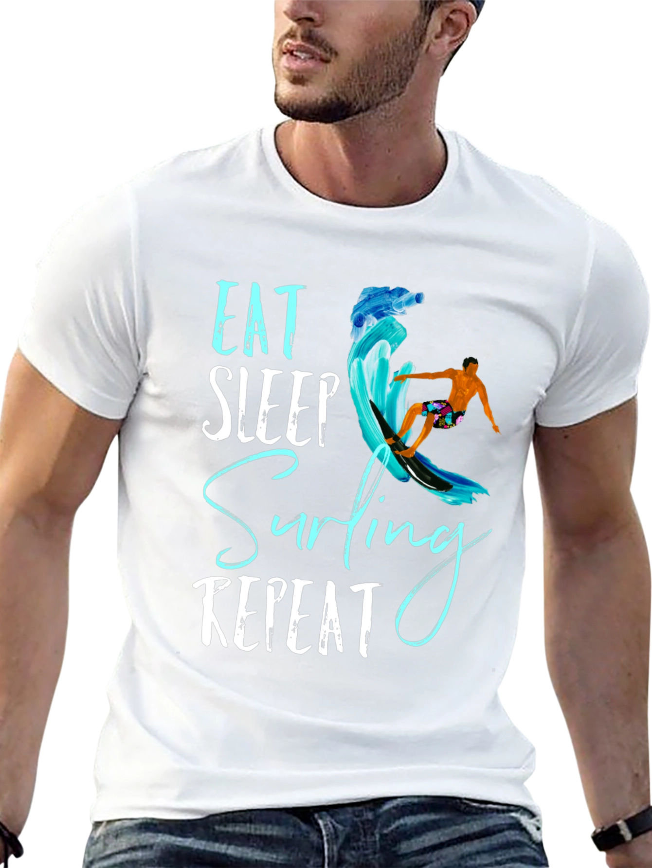 Eat Sleep Surfing Repeat T-Shirt