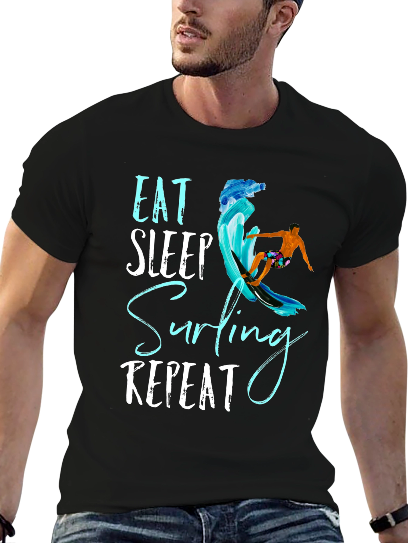 Eat Sleep Surfing Repeat T-Shirt