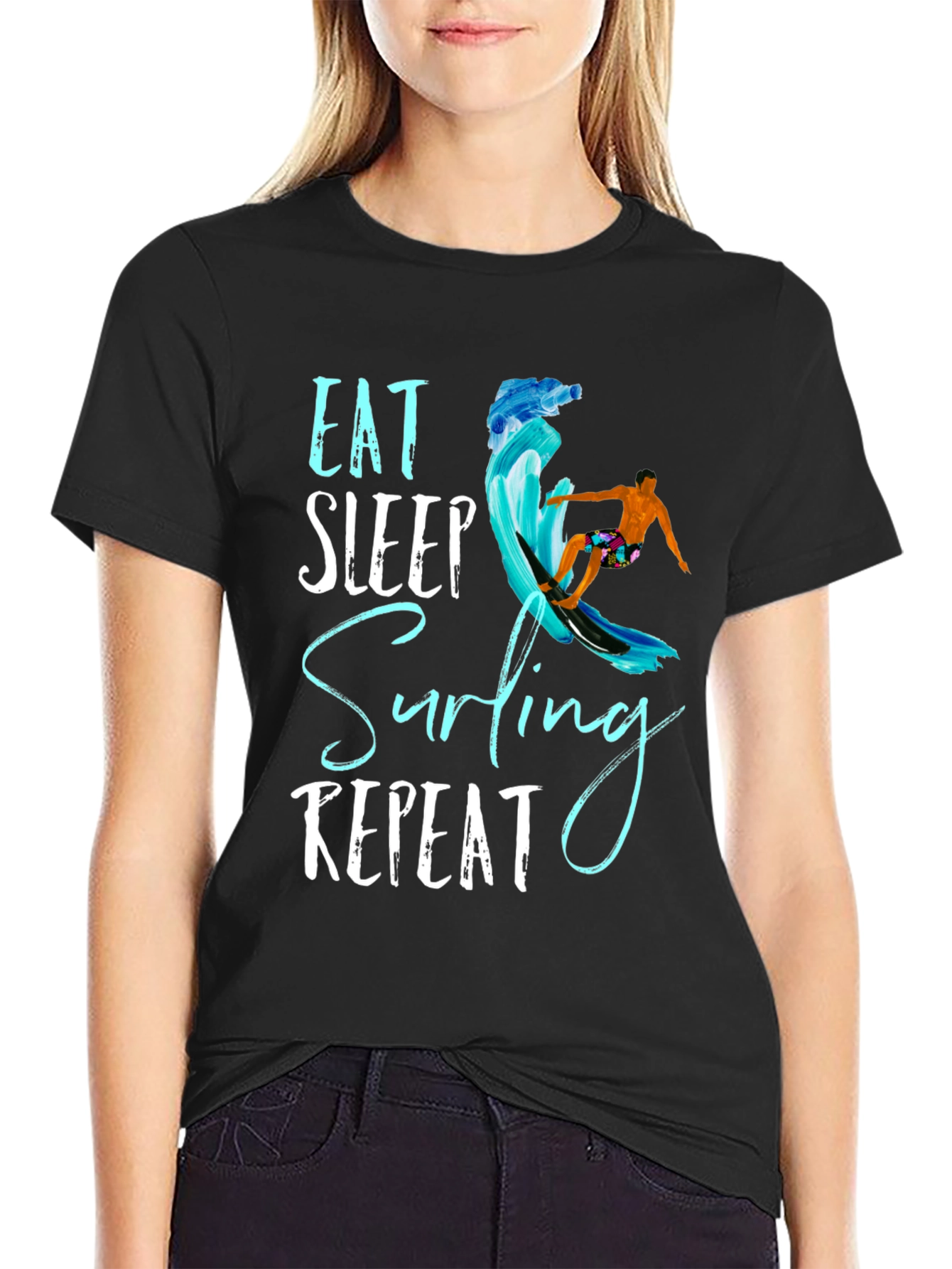 Eat Sleep Surfing Repeat T-Shirt