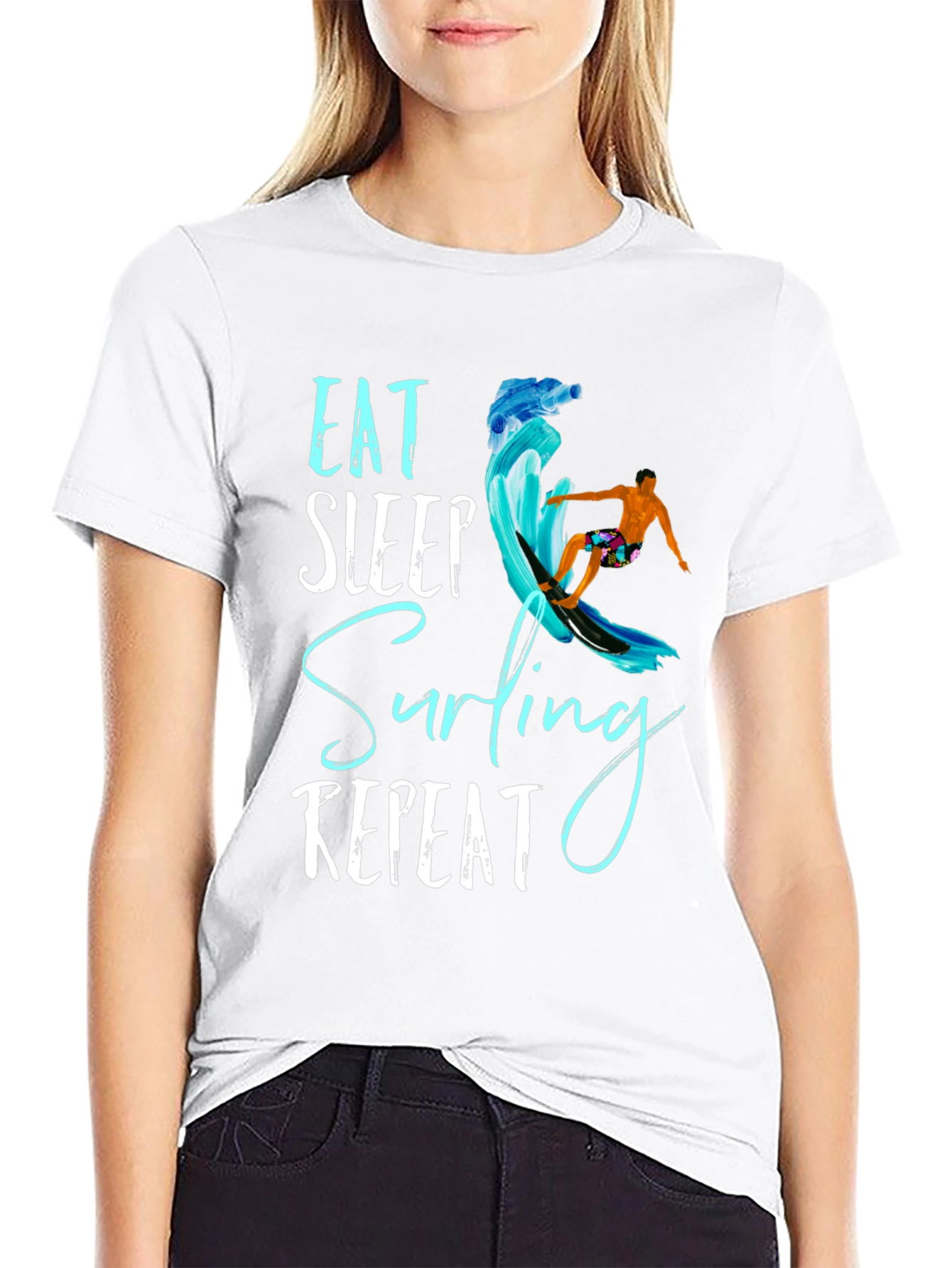 Eat Sleep Surfing Repeat T-Shirt