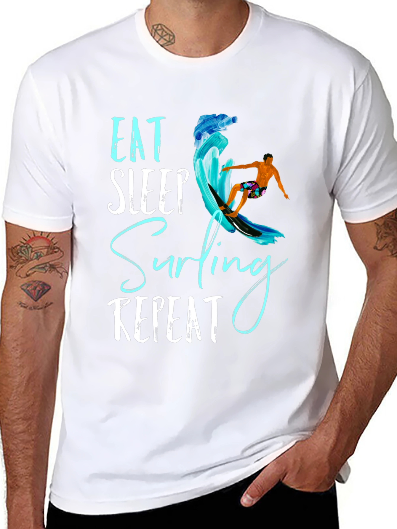 Eat Sleep Surfing Repeat T-Shirt