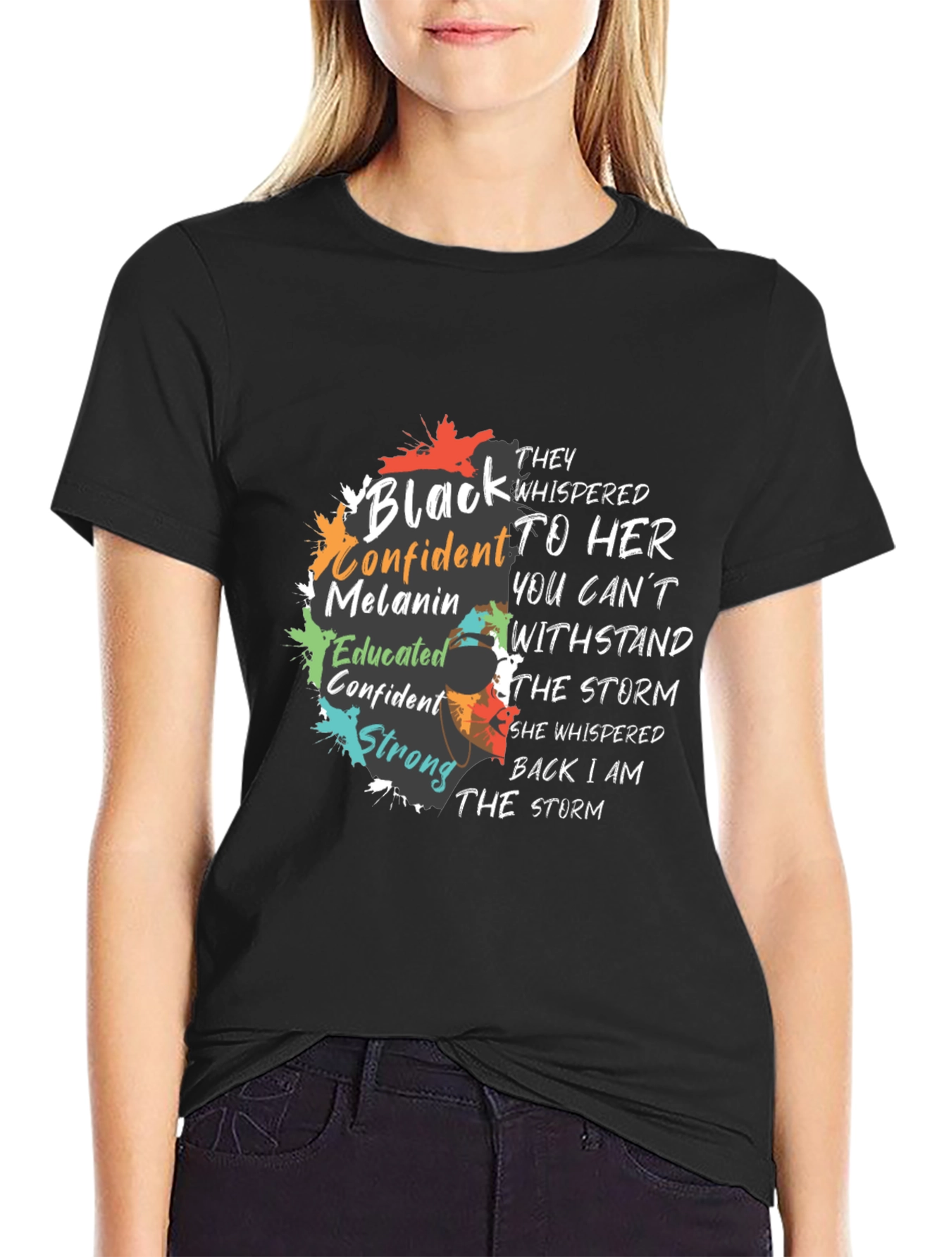 Empowered Black Confident Melanin Graphic T-Shirt