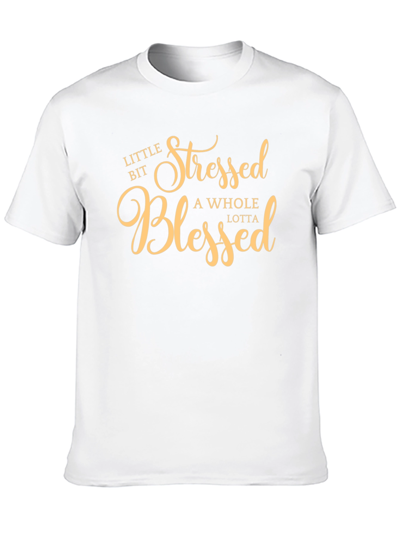 Stressed Blessed T-Shirt - Black Graphic Tee