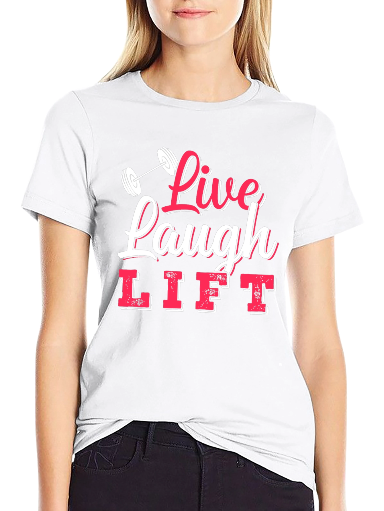 Live Laugh Lift Black Graphic Tee
