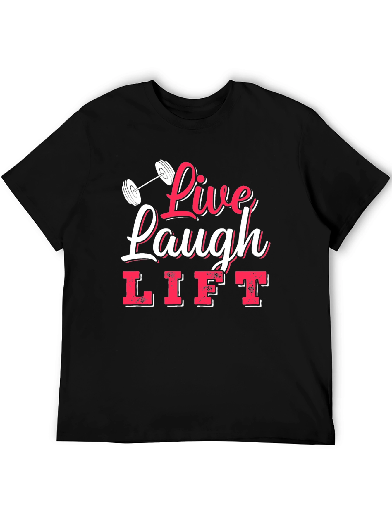 Live Laugh Lift Black Graphic Tee