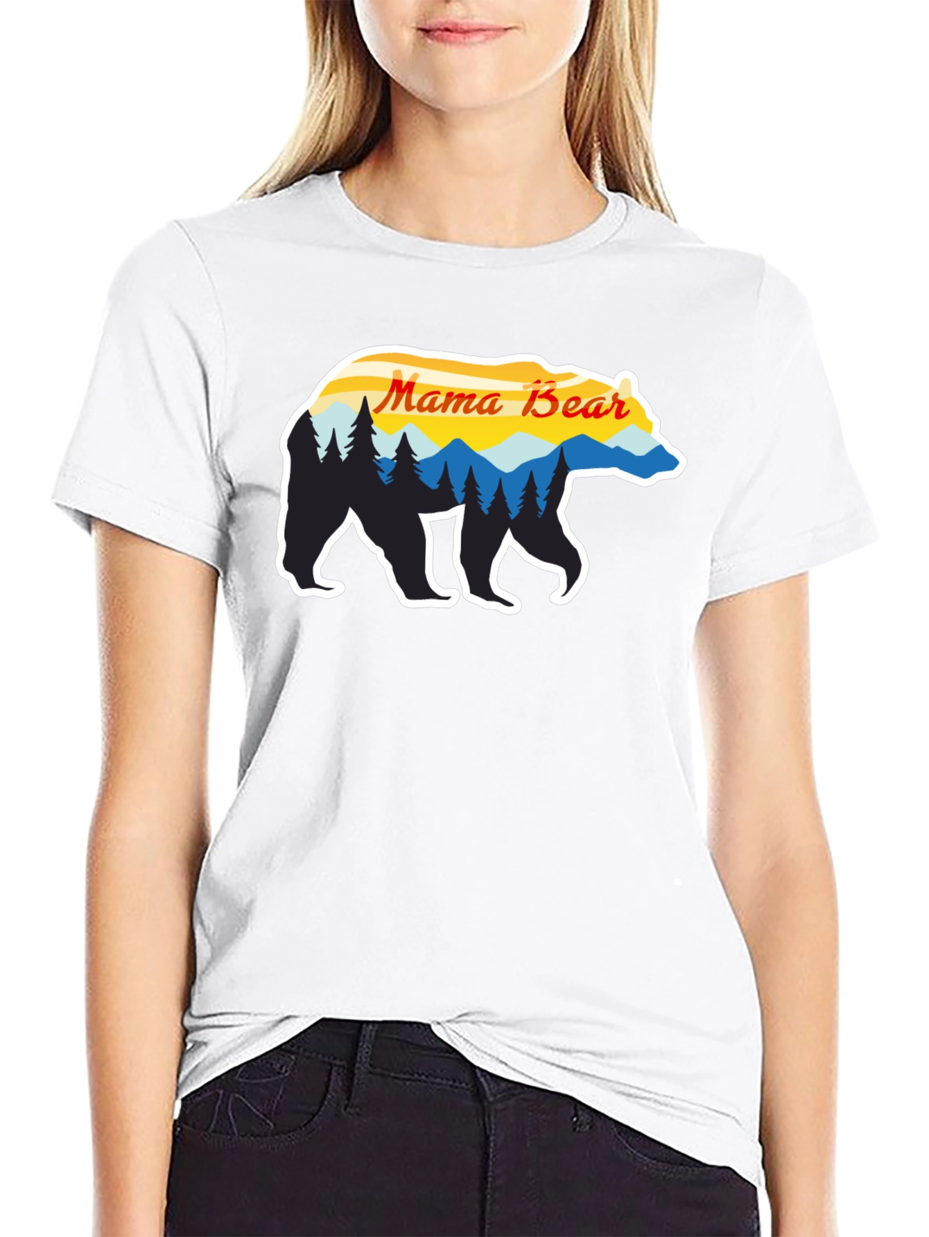 Mama Bear Graphic Tee - Nature Inspired Design