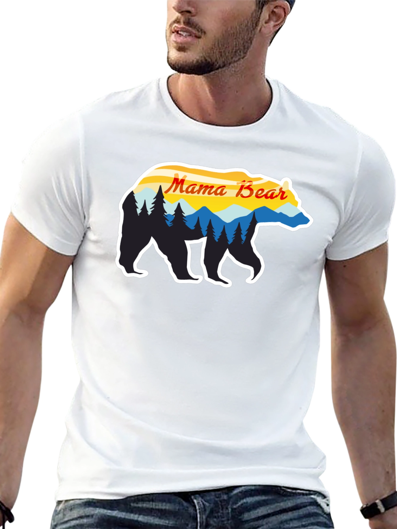 Mama Bear Graphic Tee - Nature Inspired Design