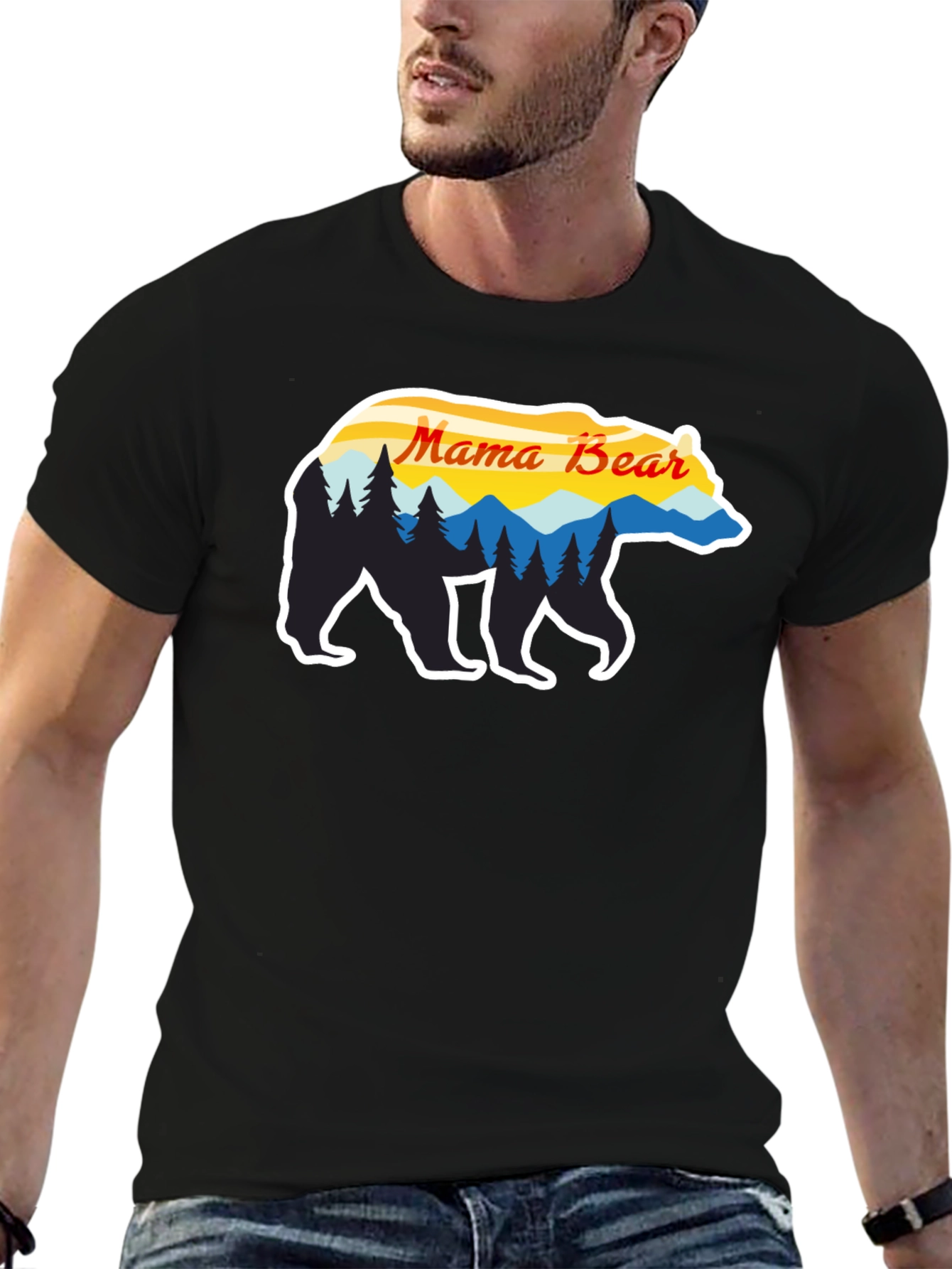Mama Bear Graphic Tee - Nature Inspired Design