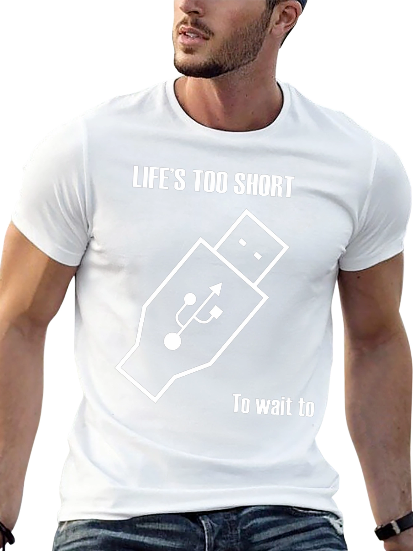 Lifes Too Short Shirt - USB Funny Tee