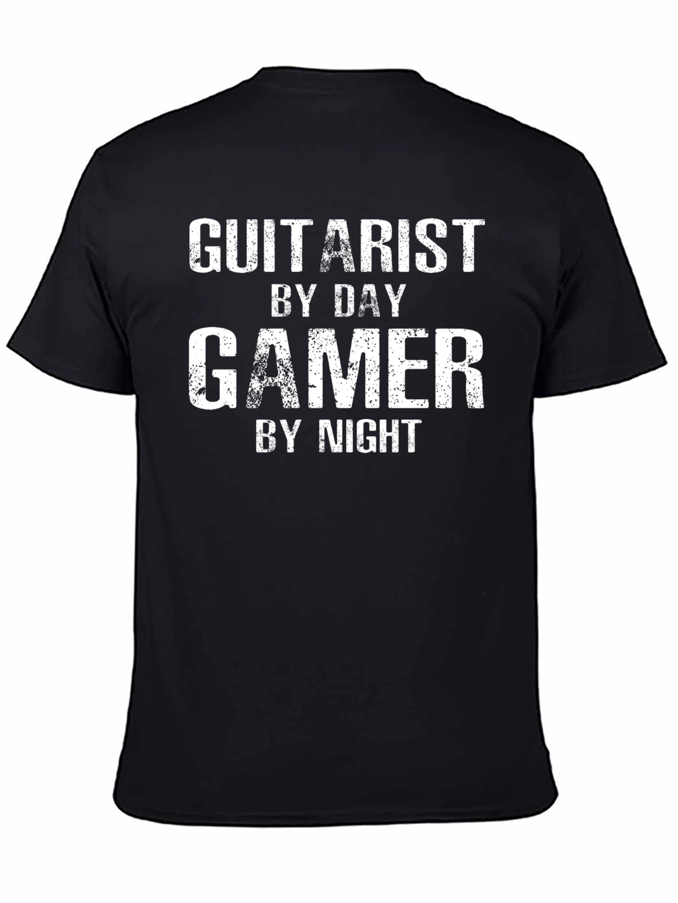 Gamer Guitarist Black Graphic Tee