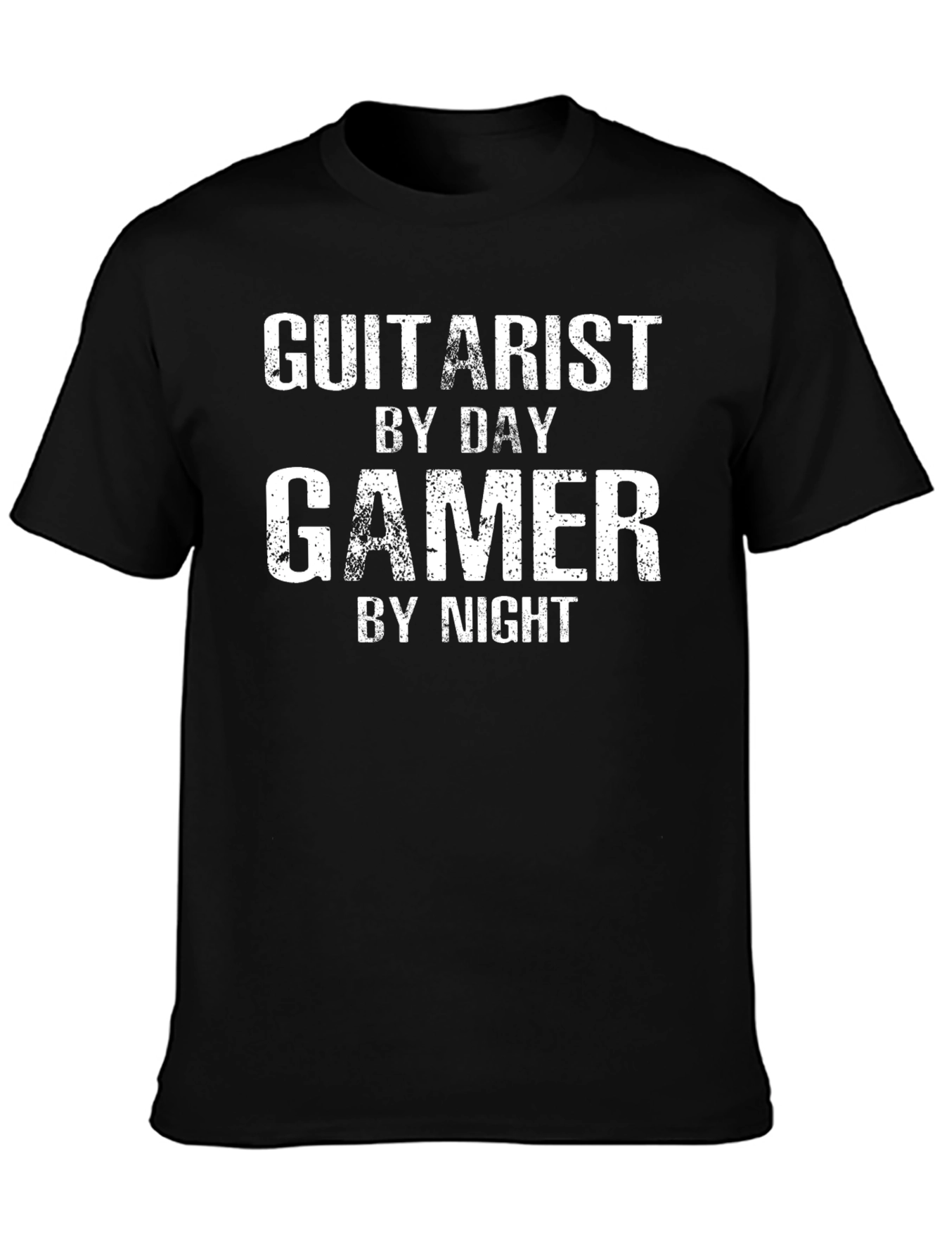 Gamer Guitarist Black Graphic Tee