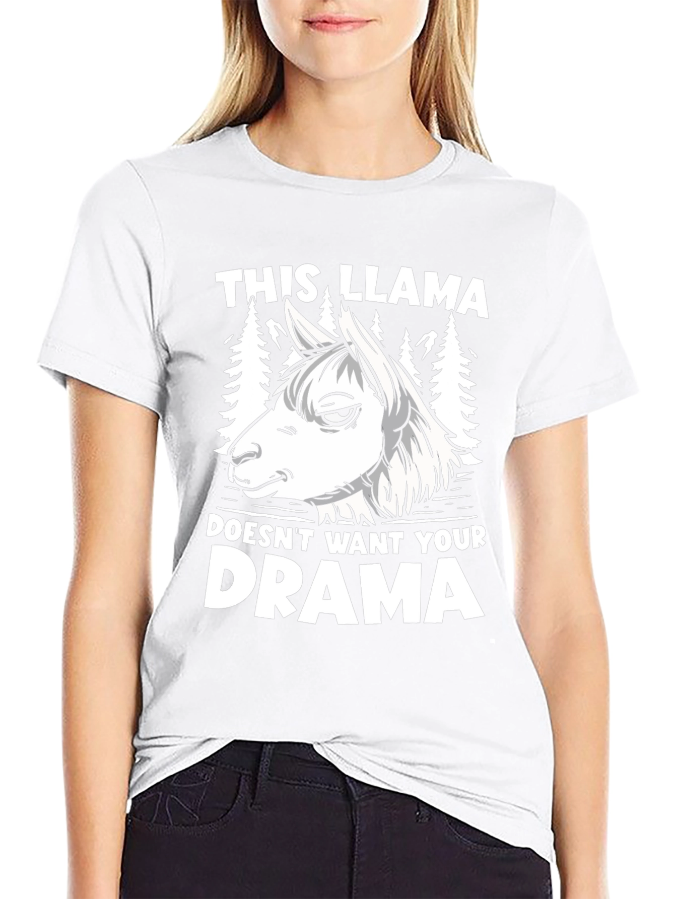 This Llama Doesnt Want Your Drama Graphic Tee