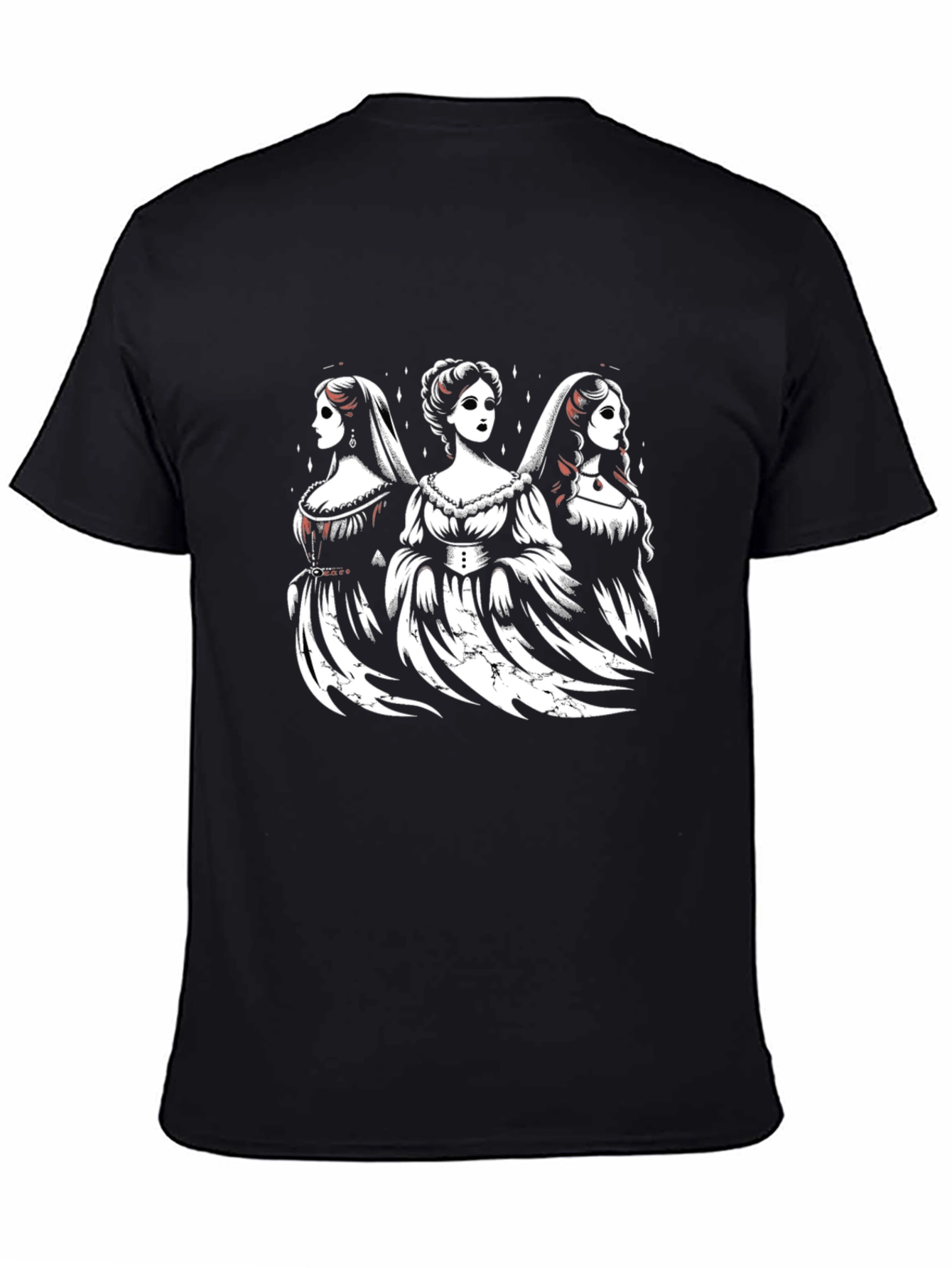 Three Ghostly Brides Black T-Shirt