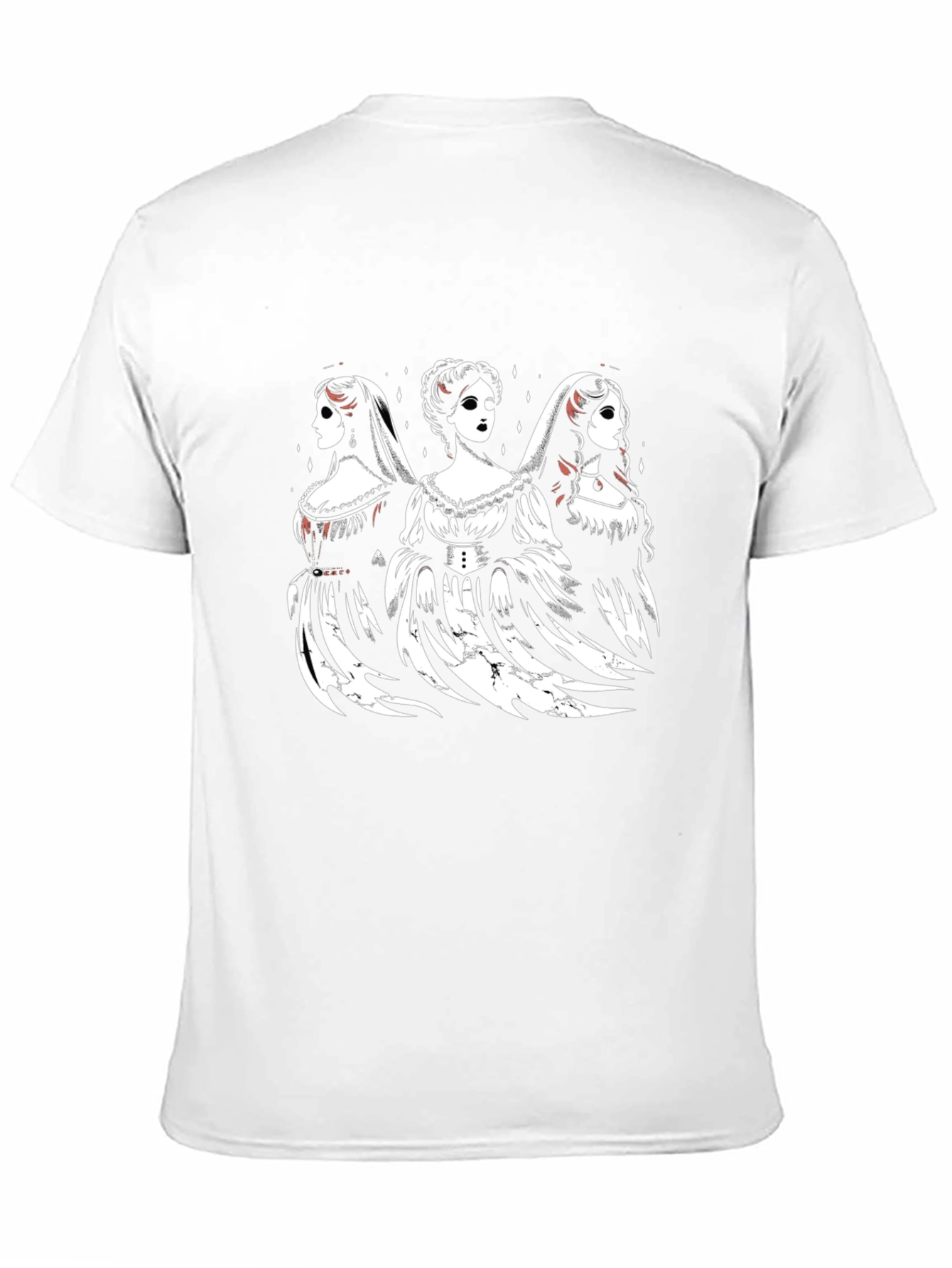 Three Ghostly Brides Black T-Shirt